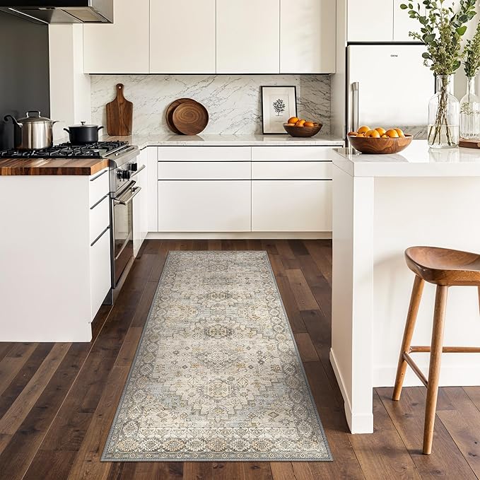 GENIMO Runner Rug 2x10 Machine Washable Non Slip Vintage Hallway Runner Rug - Image 3
