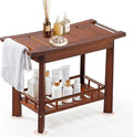 21" Teak Shower Bench for Inside – Luxury Spa-Style Comfort, FSC Certified by Unknown