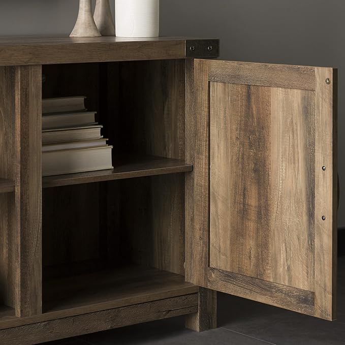 Walker Edison Georgetown Modern Farmhouse Double Barn Door TV Stand - Image 6