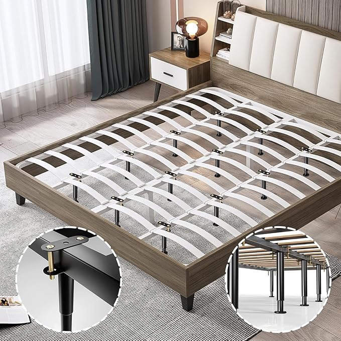 4 Pcs Adjustable Bed Frame Center Support Legs, Heavy Duty Cold Rolled Steel - Image 5
