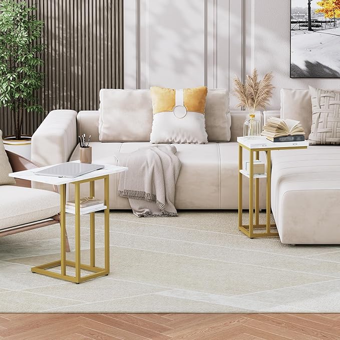 HOOBRO Foldable End Table, Small Snack Table Suitable - Image 2