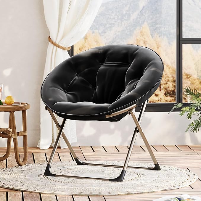 Comfy Saucer Chairs, Cozy Faux Fur Living Room Chair - Image 8