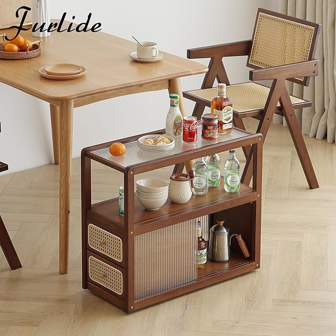 Rattan Nightstand Side Table - Image 8
