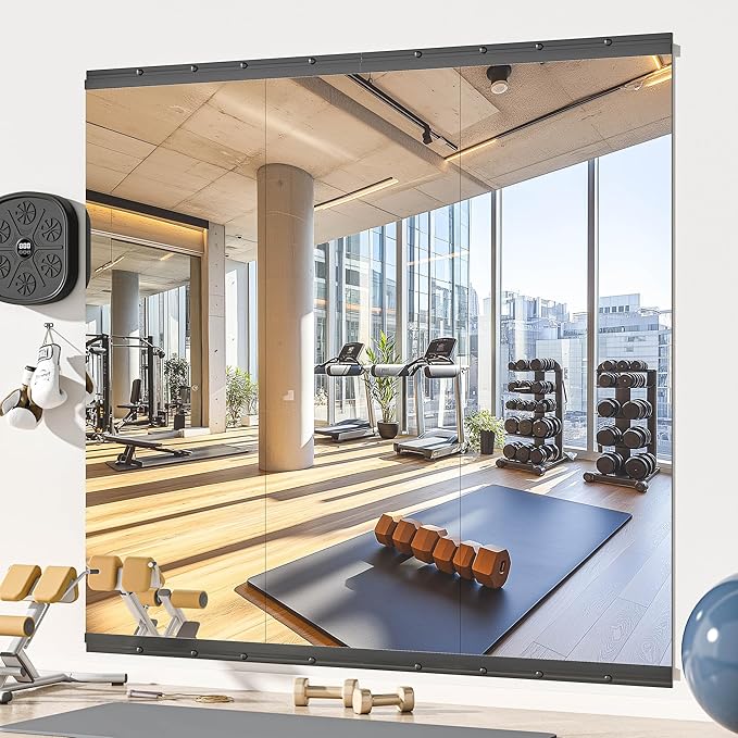 Hasipu 3 Pcs 55''x20'' Home Gym Mirror Large Full Length Wall Mounted Full Body by Whatssuitableisthebest