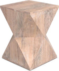 SIMPLIHOME Sutton 14-inch Wide Solid Mango End Table in Cerused Natural by SimpliHome