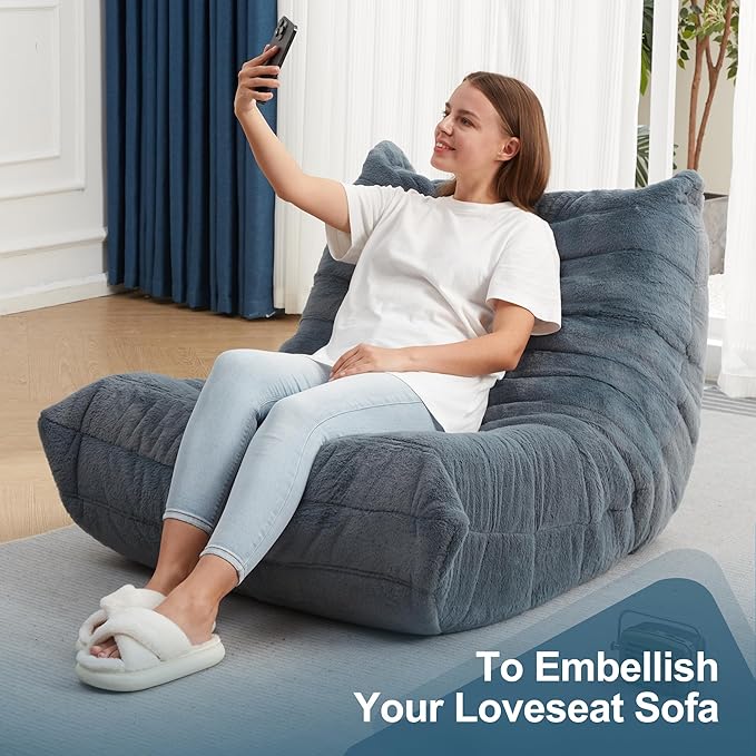 Bean Bag Chairs for Adults Giant Bean Bag Chair Memory Foam BeanBag Chair Big - Image 6