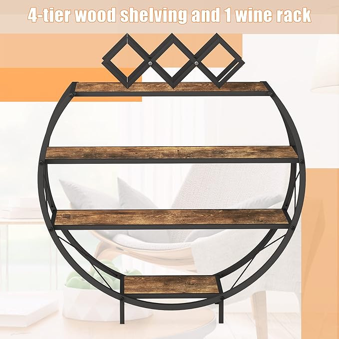 Demilune Console Table Industrial Entryway Table - Image 10