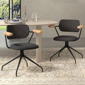 Modern Swivel Dining Chairs Set of 2 by MINPINSER