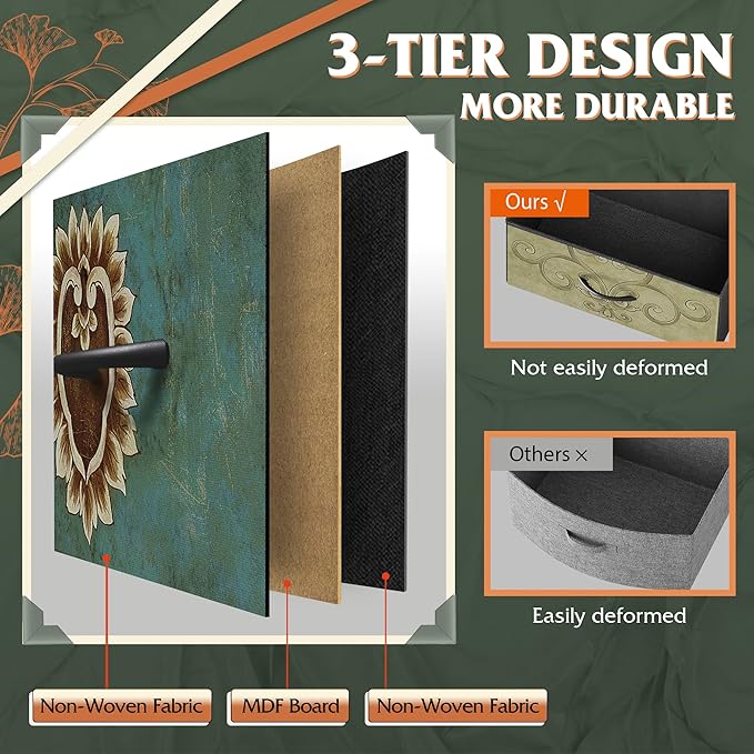 WLIVE 8 Drawer Dresser for Bedroom, Wide Fabric Dresser Storage Organizer - Image 5