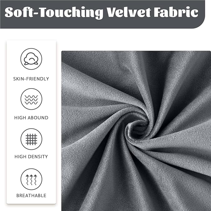 Furniliving 44 Inch Bedroom Benches, Upholstered Tufted Striped Fabric Ottoman - Image 9