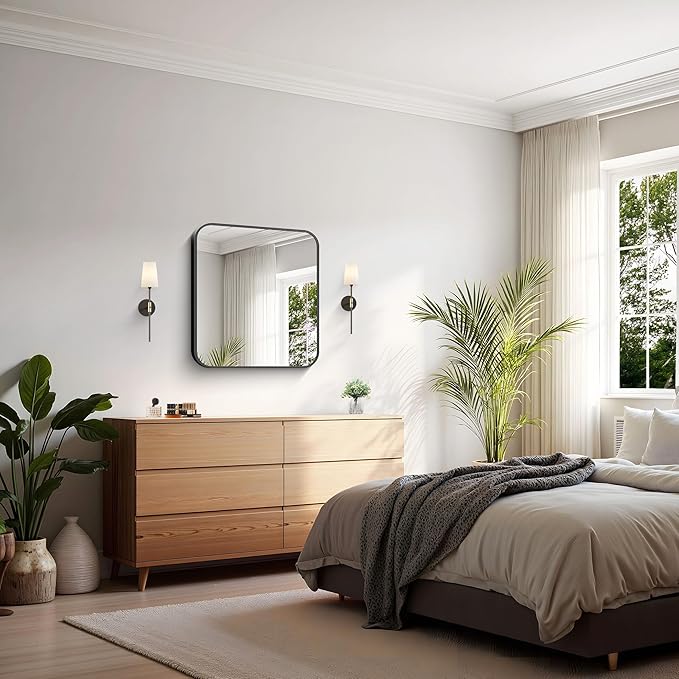 KOCUUY Square Bathroom Mirror, Living Room - Image 4