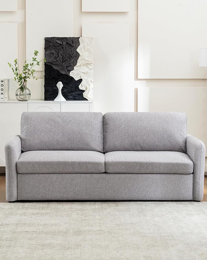 Queen Size Pull Out Sofa Bed, 2 in 1 Convertible Sleeper Sofa Couch - Image 2