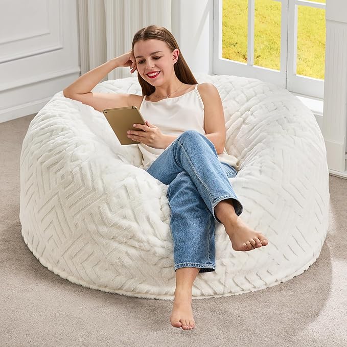 Hobestluk Bean Bag Chairs Adults Beanbag Chair by YourHomeDeservesMore