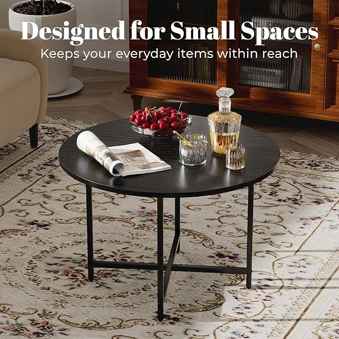 Round Coffee Table, Small Coffee Tables - Image 3