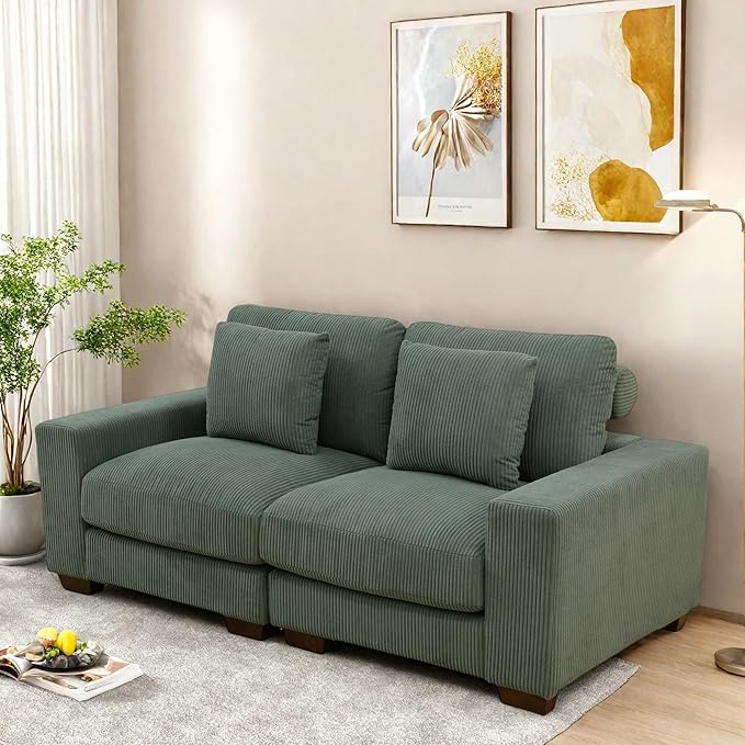 Sectional Couches for Living Room, Loveseat Sofa Comfy Cloud Couch - Image 4