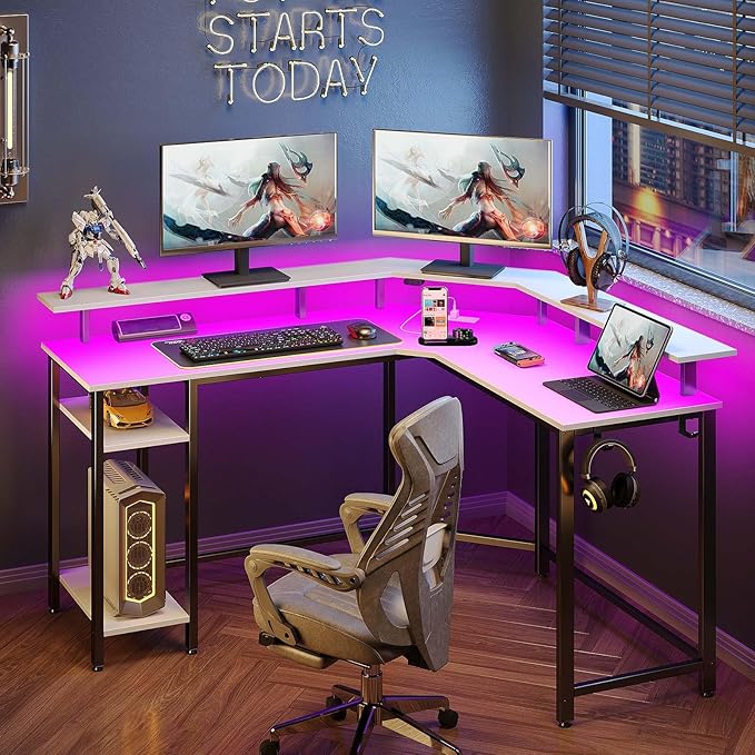 Rolanstar L Shaped Gaming Desk - Image 2