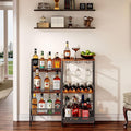 Versatile Liquor Stand for Home Bar, Wine Rack Freestanding Floor, Mini Bar by Hayexiha