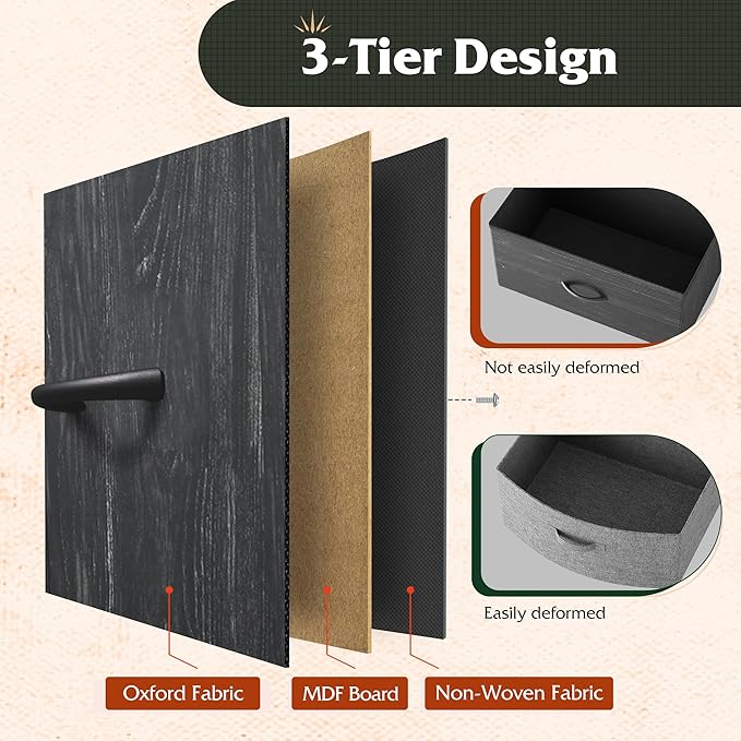 WLIVE Night Stand Set 2, Bedside Tables - Image 7