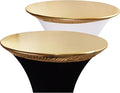 2-Pack Gold Spandex Table Topper Cap by Rally+Home+Goods