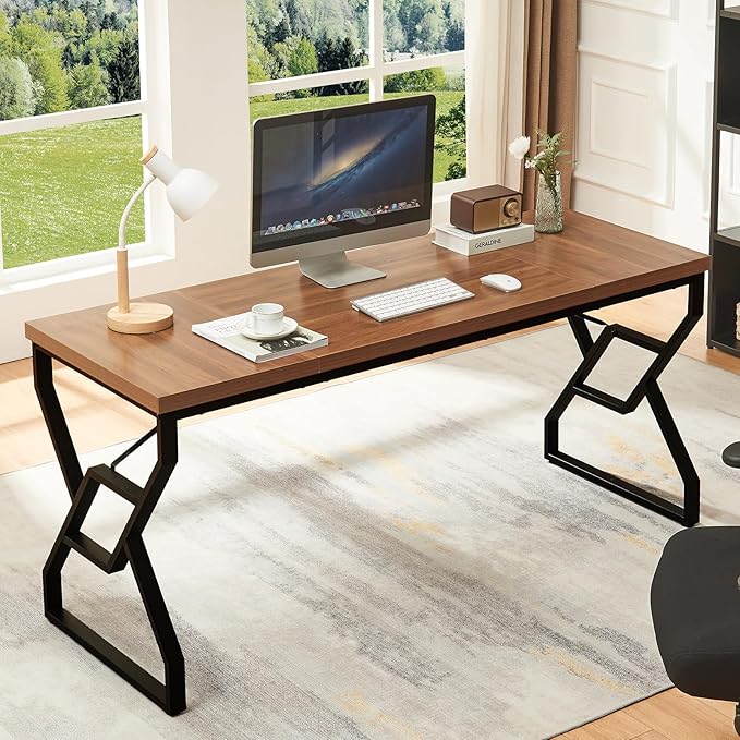 HOMISSUE 63-inch Executive Desk, Large Home Office Desk - Image 3