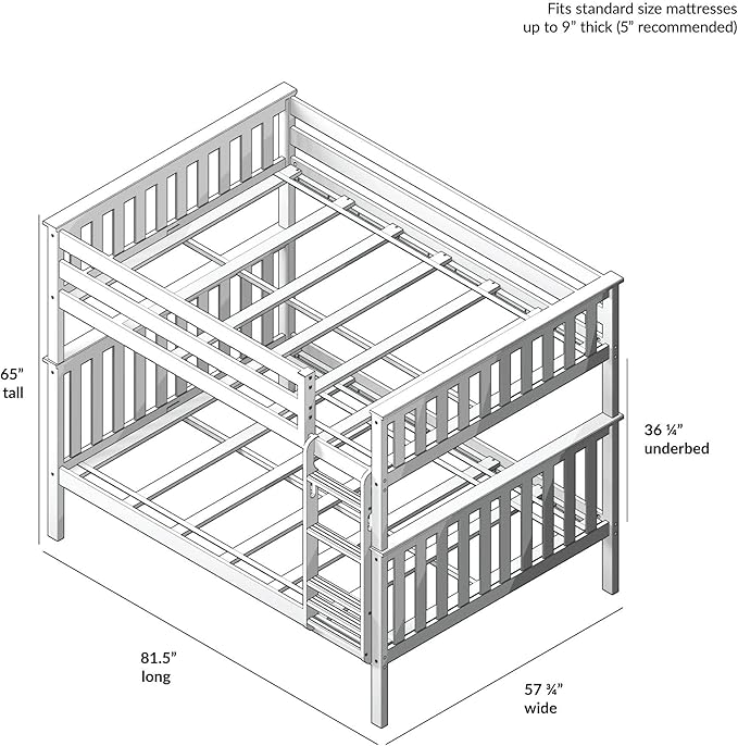 Max & Lily Full Over Full Bunk Bed - Image 2