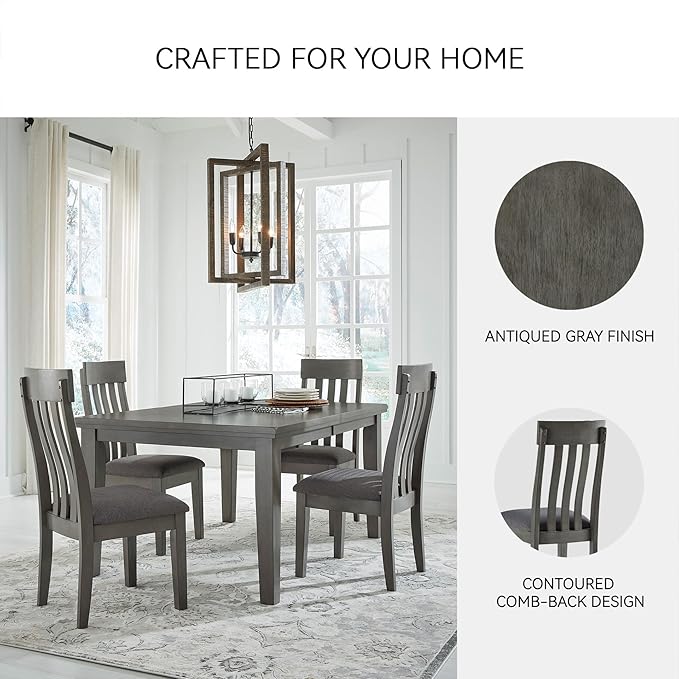 Signature Design by Ashley Hallanden Modern Slat Back 18.63" Dining Room Chair - Image 5