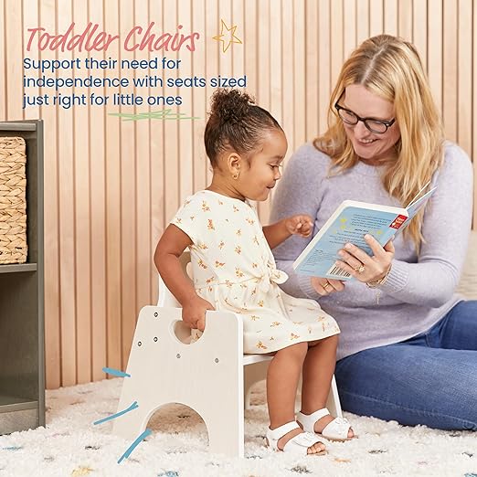 ECR4Kids Stackable Wooden Toddler Chair, Kids Furniture - Image 4