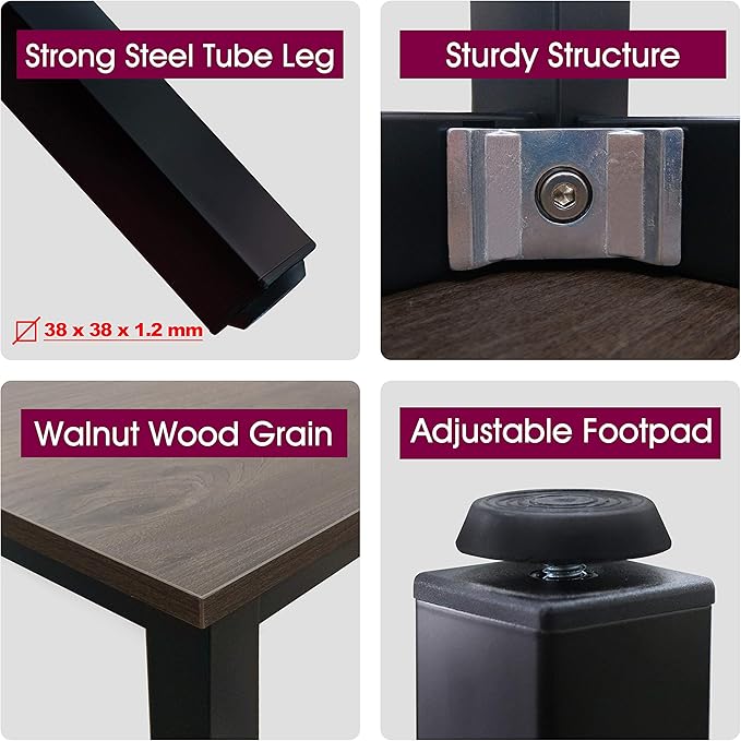 47 inch Large Computer Desk Wood, Modern Simple Style Desk - Image 3