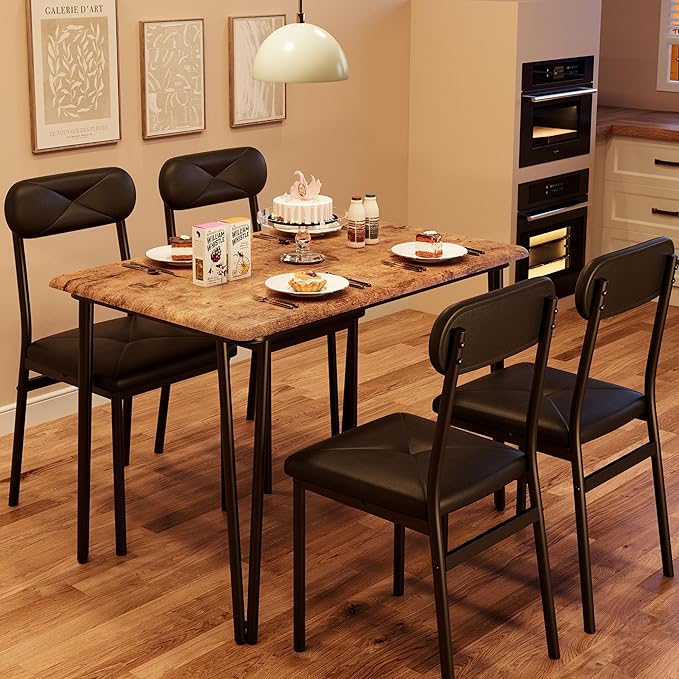 IDEALHOUSE Dining Table Set for 4, Kitchen Table - Image 3