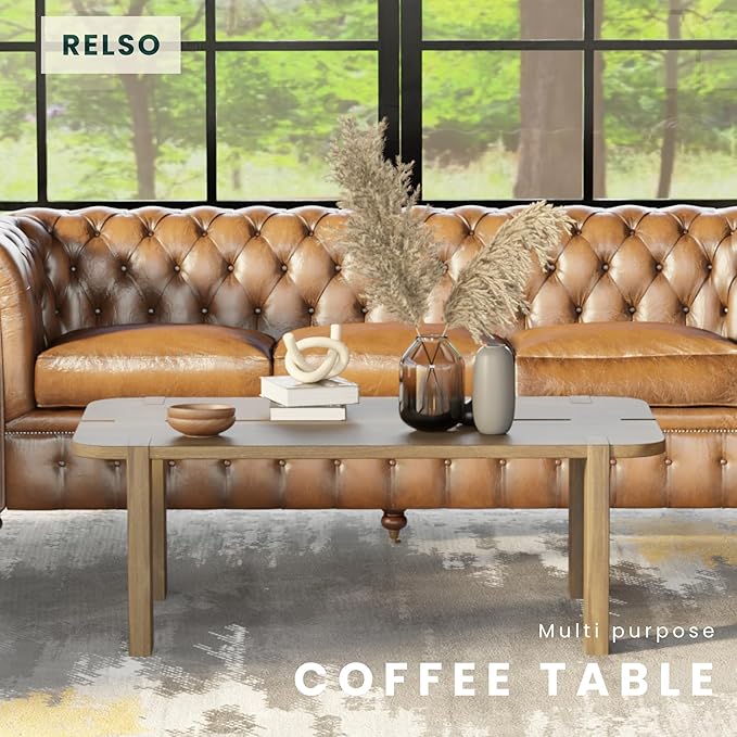 Mocha Coffee Table – Handcrafted Mango Wood Table - Image 7