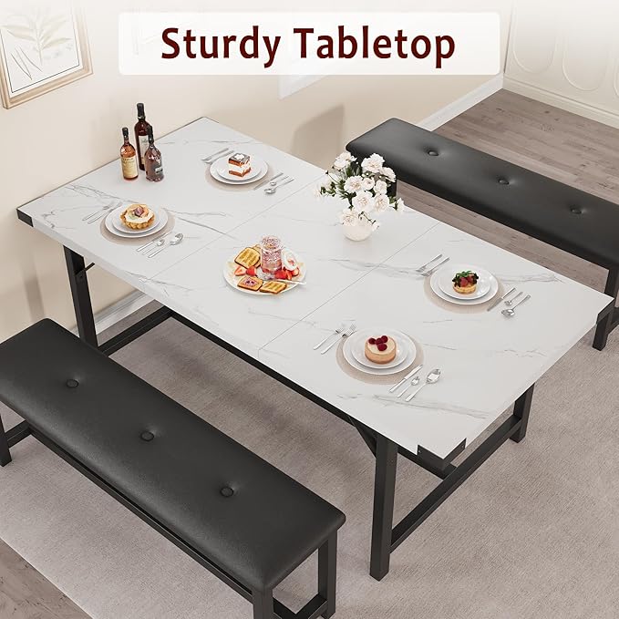 GarveeHome Extendable Dining Table Set - Image 7
