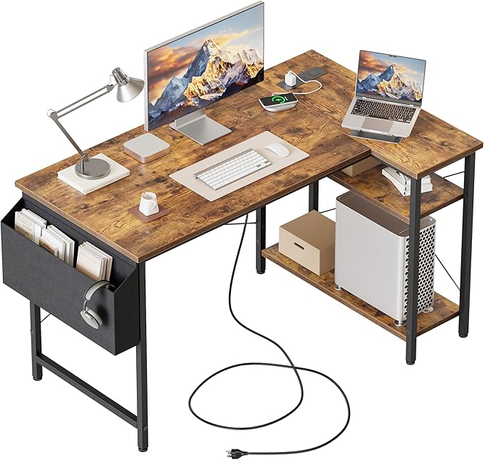 Small L Shaped Computer Desk by MERICONIA