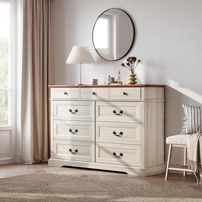 LINSY HOME Farmhouse 9 Drawers Dresser - Image 6