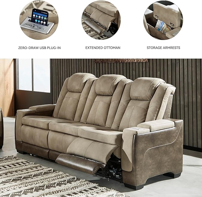 Signature Design by Ashley Next-Gen DuraPella Power Reclining Sofa - Image 6