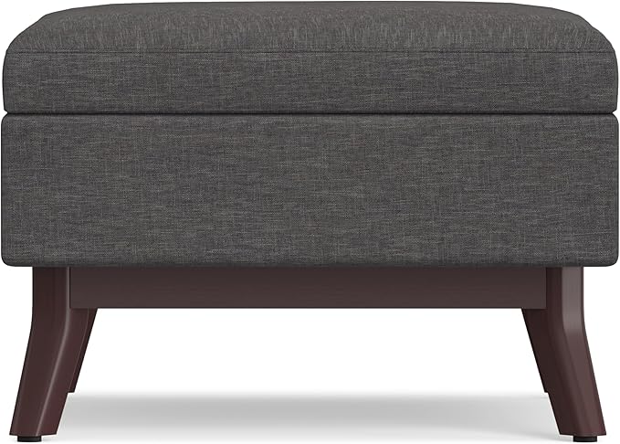 SIMPLIHOME Owen 34 inch Wide Mid Century Modern Rectangle Coffee Table Storage - Image 4