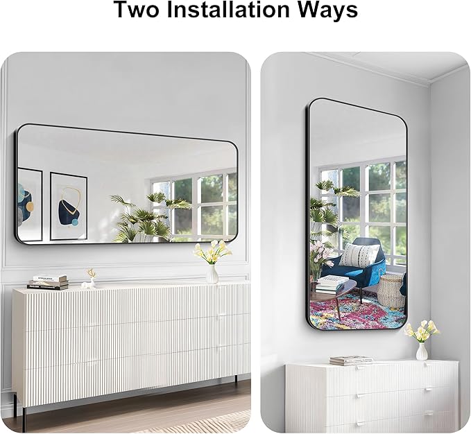 KOCUUY 60"x30" Large Rectangle Vanity Mirror, Modern Design of Upgraded - Image 7