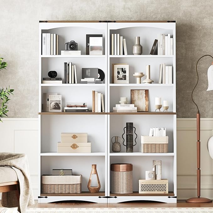 Tall Bookcase and Bookshelf, 6-Tier Bookcase - Image 3