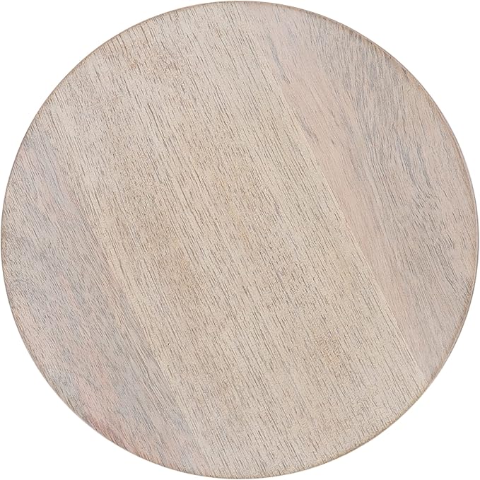Kate and Laurel Wegner Coastal Wooden Round Drink Table, 8 x 23, Elegant and - Image 7