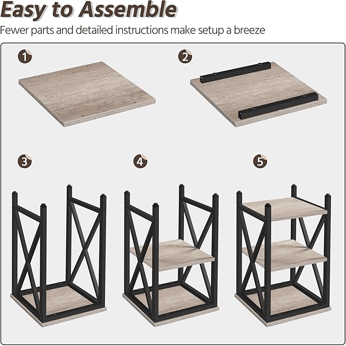 Yaheetech End Table Living Room, 3-Tier Side Table - Image 9