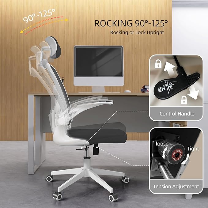 Ergonomic Office Chair, High-Back Mesh Computer Desk Chair - Image 8