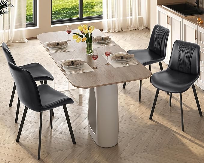 Upholstered Dining Chairs Set of 4, Modern Kitchen & Dining Room Chairs by WelzonaDirect