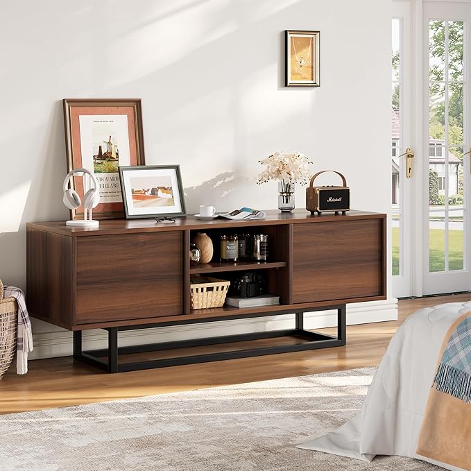 HAIOOU TV Stand for 50 55 Inch TV, Modern TV Console Small Entertainment Center - Image 7