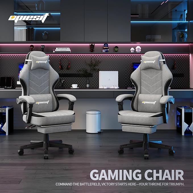 Gaming Chair, Fabric Computer Chair - Image 2