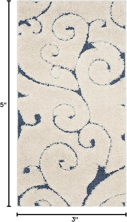 SAFAVIEH Florida Shag Collection Accent Rug - Image 2