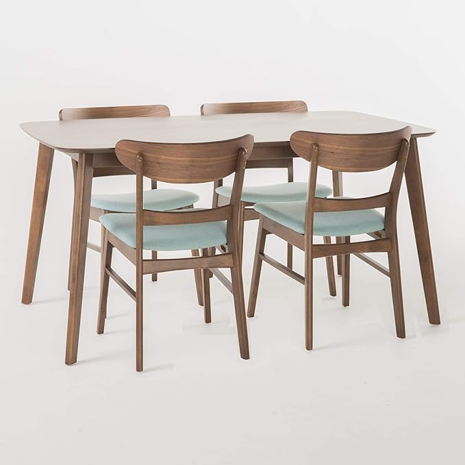 Christopher Knight Home Idalia 60" Rectangular Dining Set, 5-Pcs Set, Natural by ChristopherKnightHome