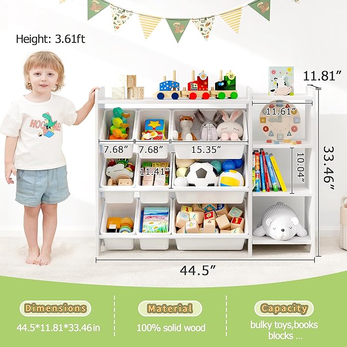 MallBest 4-Tier Kids' Toy Storage Organizer Shelf - Image 2