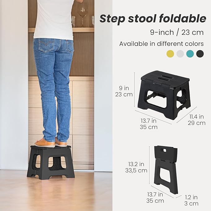 Vigar Compact Step Stool Foldable, 9-inch Step Stools - Image 2