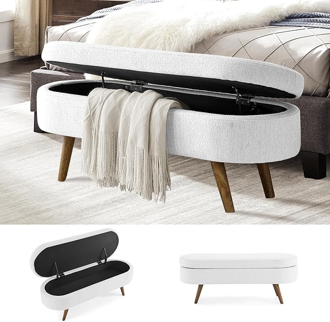 NicBex Ottoman Bench with Storage by NicBex
