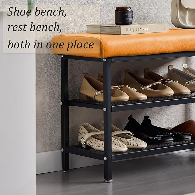 Shoe Rack Shoe Bench Shoe Organizer Storage Rack - Image 4