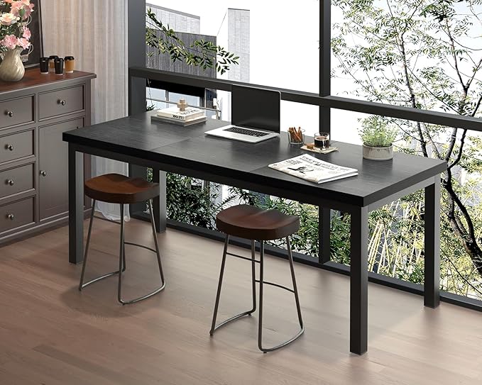 63 Inch Long Computer Desk, Home Office Desk, Modern Table - Image 4